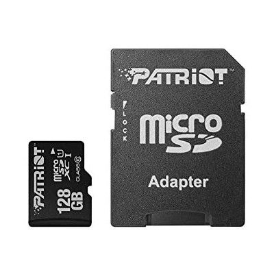 Память micro Secure Digital Card 128Gb class10 PATRIOT / +адаптер [PSF128GMCSDXC10]