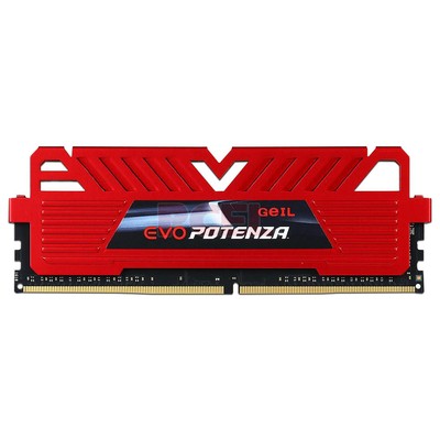 Модуль памяти DDR4-3000 (PC4-24000) 16GB <GEIL> EVO POTENZA RED series. CL-16. Voltage 1.35v. Радиатор ( GPR416GB3000C16AS )