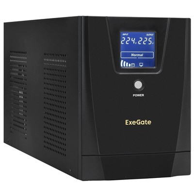 ИБП ExeGate SpecialPro Smart LLB-3000.LCD.AVR.2SH.4C13.RJ.USB <3000VA/1800W, LCD, AVR,2*Schuko+4*C13,RJ45/11,USB, Black> EX292637RUS