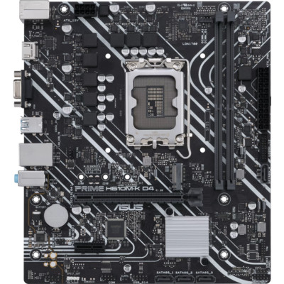 МП <S1700> ASUS PRIME H610M-K, 2DDR5,1PCI-E16, 1xPCI-E x1,1M2,4SATA,2USB2, 4USB3, HDMI,VGA, CPU TDP 125W