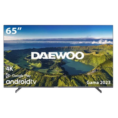 Телевизор 65" DAEWOO 65DM72UAQP  4K UHD 3840x2160(16:9)/QLED/HDR/AndroidTV/DVB-T2-S2-C/20 Вт (2x10 Вт)/HDMIх3/USBх2