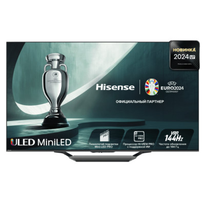 Телевизор Hisense 55U7NQ 4K UHD VIDAA SMART TV Mini LED 144Hz VRR (2024)