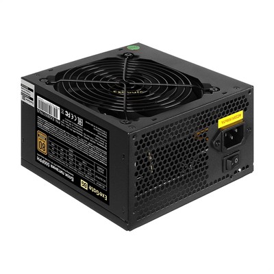 Блок питания ExeGate  500W 500PPH-OEM  80+ Bronze ATX  12cm fan, 24pin, 2x(4+4)pin, 4xPCI-E, 6xSATA, 3xIDE, black,EX280577RUS-OEM