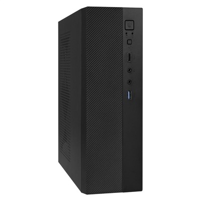 Корпус ExeGate MI-301U-250 (mini-ITX/mATX,95*290*295mm 3*2.5int БП F250S с вент. 4см, 1*USB3, 1*USB2, черный) EX291269RUS