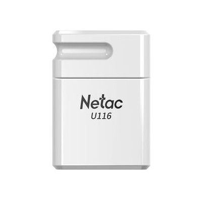 Память USB2.0 Flash Drive 16Gb Netac U116 WHITE  [NT03U116N-016G-20WH]