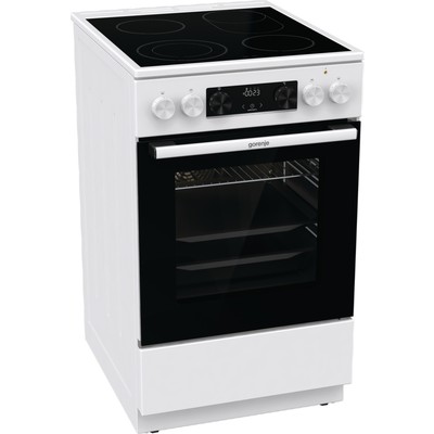 Плита электрическая Gorenje GECS5C70WA (Advanced / Белый / духовка - 70 л / 4 конфорки (1700/1200/1200/2000Вт) / AquaClean / Мощность - 9,4 кВт)