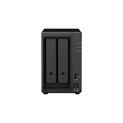 Сетевой накопитель Synology DS723+, 2x 2.5/3.5 HDD, 2x 2.5 SSD NVMe, AMD Ryzen R1600, 2 ГБ, USB 3.2 Type-A, PCIe x1, 2xRJ-45 1Гбит/с