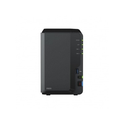 Сетевой накопитель Synology DS223, 2x 2.5/3.5 HDD, Realtek RTD1619B, 2 ГБ, 3хUSB 3.2 Type-A, RJ-45 1Гбит/с