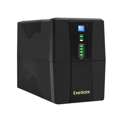 ИБП Exegate  UNB-850.LED.AVR.4C13.RJ.USB <850VA/480W, LED, AVR,4*C13, RJ45/11, USB, Black EP285539RUS