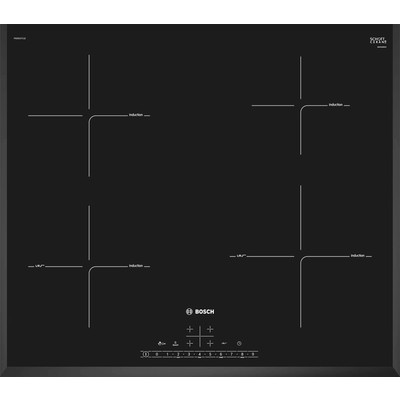 Поверхность индукционная Bosch PIE651FC1E (Serie6 / черный / стеклокерамика / DirectSelect / QuickStart / PowerBoost)