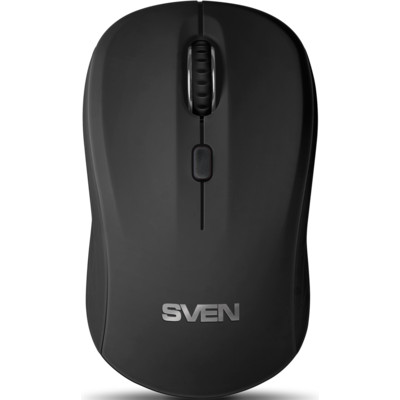 Беспроводная мышь SVEN RX-230W чёрная (2,4 GHz, 3+1кл., 800-1600DPI, Soft Touch, блистер) (SV-017835) 