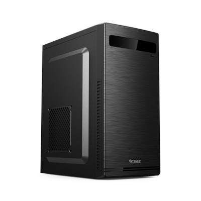 Корпус INTEGER [302] [500W] Black mATX, блок питания ANS-500W Fan 80mm, 2x USB2, HD аудио.