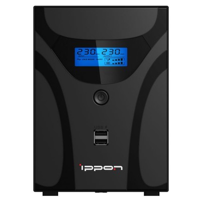 ИБП IPPON  Smart Power Pro II Euro 1600 960Вт 1600ВА черный 4розетки типа EURO, LCD+ComPort+защита телефонной линии/RJ45+USB 1029742