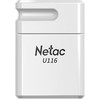 Память USB2.0 Flash Drive 16Gb Netac U116 WHITE  [NT03U116N-016G-20WH]