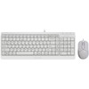 Комплект клавиатура+мышь проводная A4Tech Fstyler F1512, белый/серый