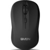 Беспроводная мышь SVEN RX-230W чёрная (2,4 GHz, 3+1кл., 800-1600DPI, Soft Touch, блистер) (SV-017835) 